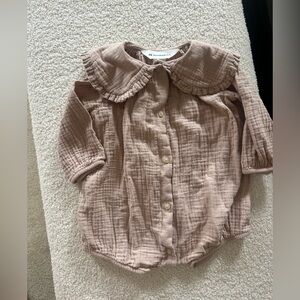 H&M Adorables Baby Girl Bubble with Peter Pan collar